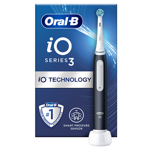 Braun Oral-B iO3, matte black - Elektrinis dantų šepetukas