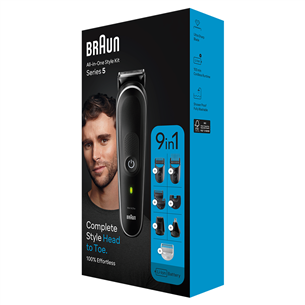 Braun Series 5, 9-in 1, black - Plaukų kirpimo mašinėlė