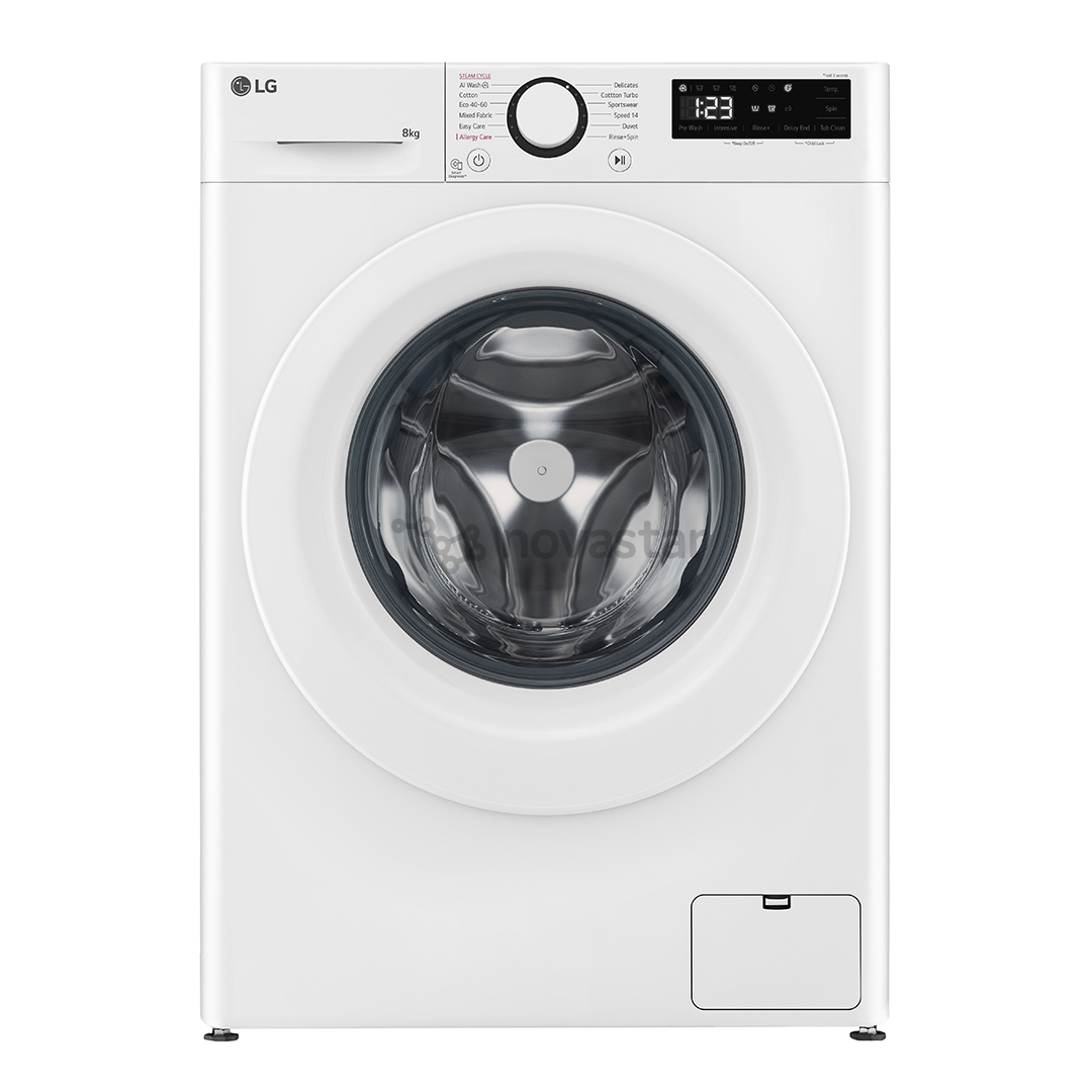LG, 8 kg, gylis 47,5 cm, 1200 aps./min. - Skalbimo mašina