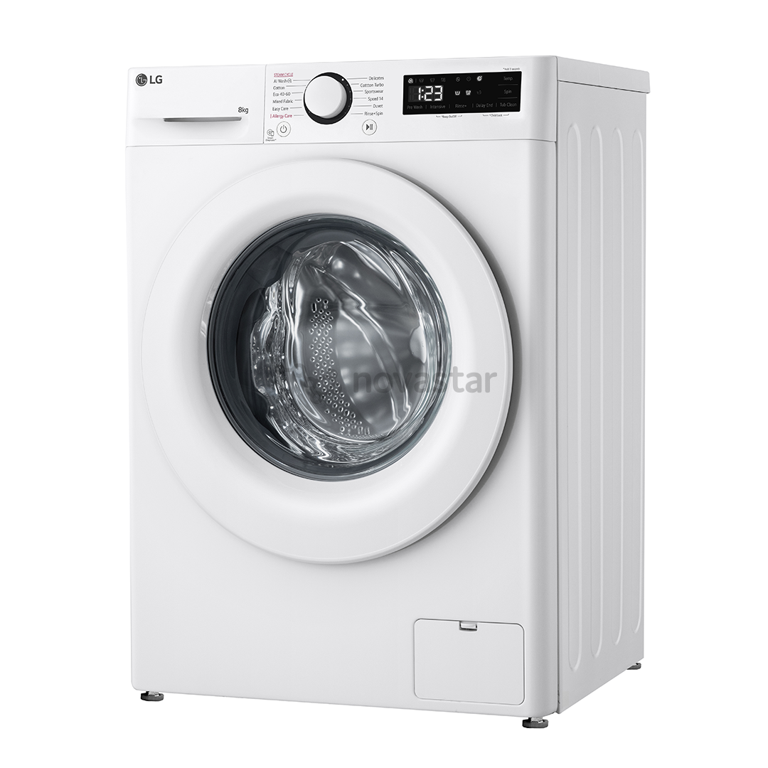LG, 8 kg, gylis 47,5 cm, 1200 aps./min. - Skalbimo mašina