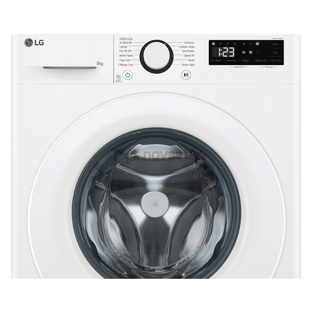 LG, 8 kg, gylis 47,5 cm, 1200 aps./min. - Skalbimo mašina