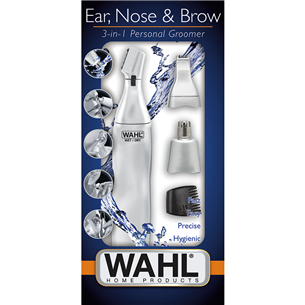 Wahl, 3-in 1, silver - Nosies, ausų ir antakių plaukų kirpimo mašinėlė