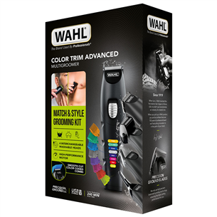 Wahl, Colour trim, black - Kūno ir barzdos skustuvas