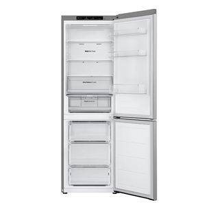 LG, NoFrost, 344 L, 186 cm, silver - Šaldytuvas
