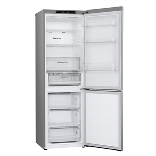 LG, NoFrost, 344 L, 186 cm, silver - Refrigerator