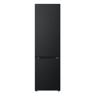 LG, NoFrost, 387 L, 203 cm, black - Šaldytuvas