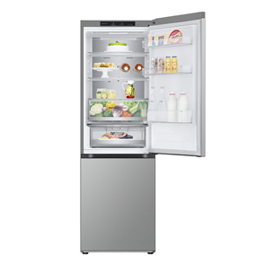 LG, NoFrost, 344 L, 186 cm, silver - Refrigerator