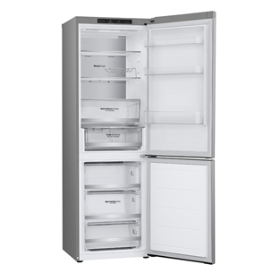 LG, NoFrost, 344 L, 186 cm, silver - Refrigerator