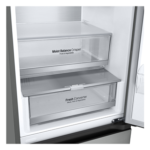 LG, NoFrost, 344 L, 186 cm, silver - Refrigerator