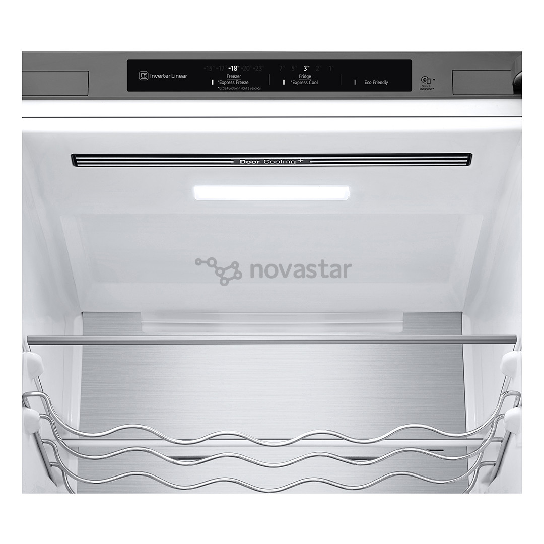 LG, NoFrost, 387 L, 203 cm, sidabro spalvos - Šaldytuvas