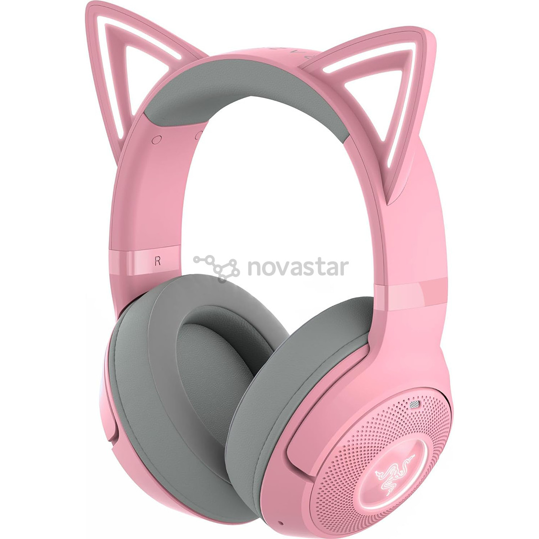 Razer Kraken Kitty V2 BT, rožinės - Belaidės ausinės