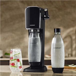 Gazuotų gėrimų gaminimo aparatas Soda Stream Art, juodas