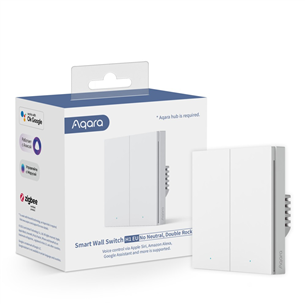Aqara Smart Wall Switch H1, no neutral, double rocker - Išmanusis jungiklis