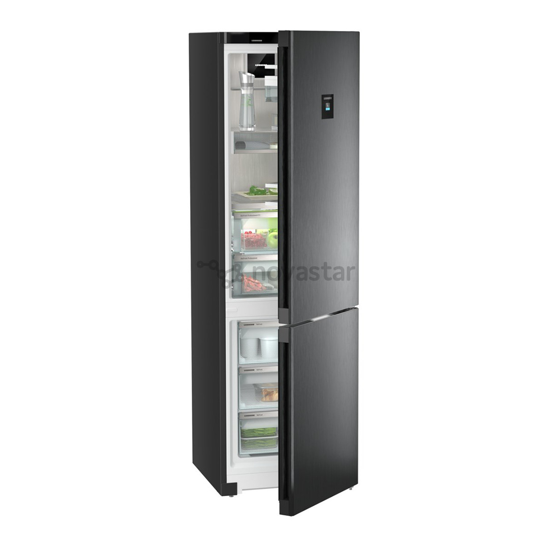 Liebherr, BioFresh, aukštis 202 cm, 359 L, juodas - Šaldytuvas