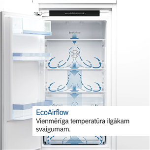 Bosch Series 4, No Frost, 290 L, height 194 cm - Built-in refrigerator