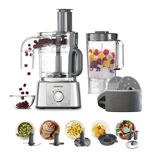 Kenwood MultiPro Express, 3 L/1.5 L, 1000 W, silver - Food processor