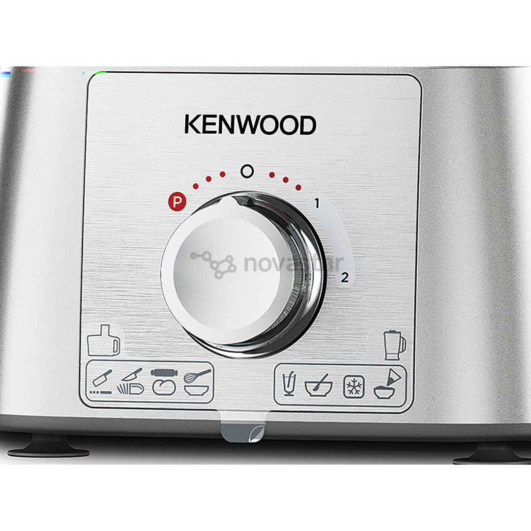 Kenwood MultiPro Express, 3 л/1,5 л, 1000 Вт, cеребристый - Кухонный комбайн