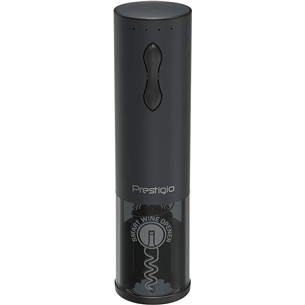Prestigio Bolsena, black - Automatic wine bottle opener