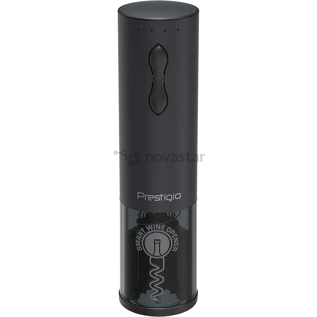Prestigio Bolsena, black - Automatic wine bottle opener