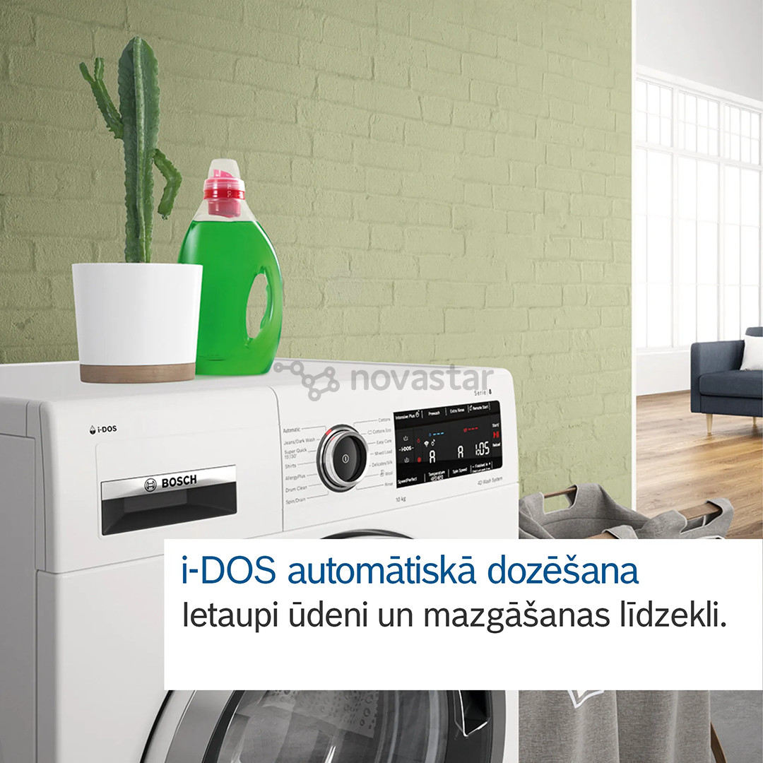 Bosch, Series 6, i-Dos, 9 кг, глубина 59 см, 1400 об/мин - Стиральная машина с передней загрузкой