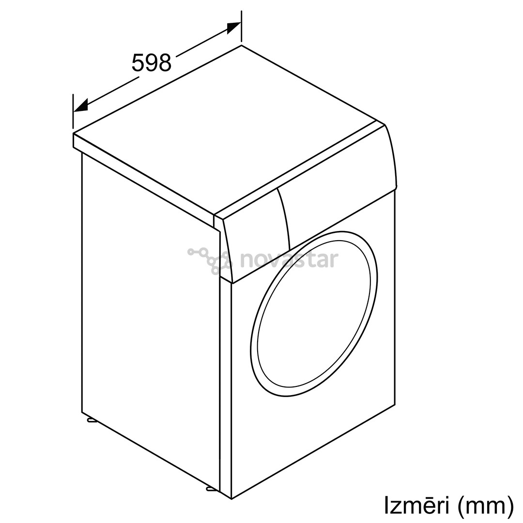 Bosch, Series 6, i-Dos, 9 кг, глубина 59 см, 1400 об/мин - Стиральная машина с передней загрузкой