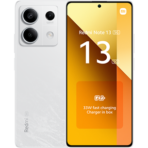 Xiaomi Redmi Note 13 5G, 128 ГБ, белый - Смартфон 51365