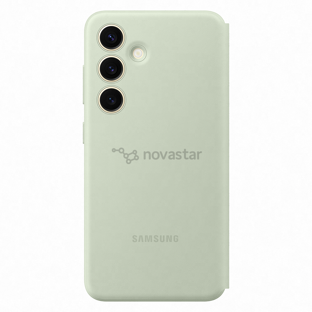Samsung Smart View Wallet Case, Galaxy S24, šviesiai žalias - Dėklas