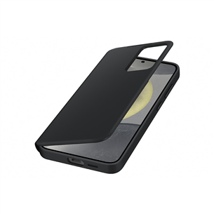 Samsung Smart View Wallet Case, Galaxy S24+, juodas - Dėklas