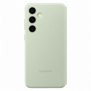 Samsung Smart View Wallet Case, Galaxy S24+, šviesiai žalias - Dėklas