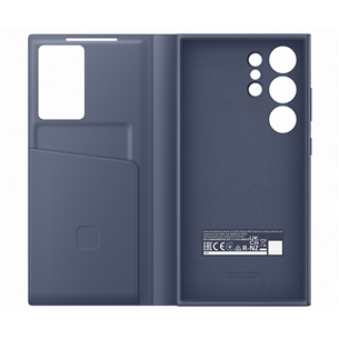 Samsung Smart View Wallet Case, Galaxy S24 Ultra, violetinis - Dėklas