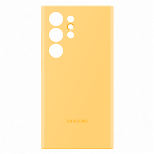 Samsung Silicone Case, Galaxy S24 Ultra, geltonas - Dėklas