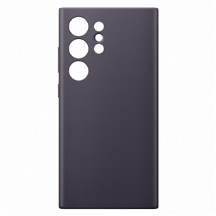 Samsung Vegan Leather Case, Galaxy S24 Ultra, tamsiai violetinis - Dėklas