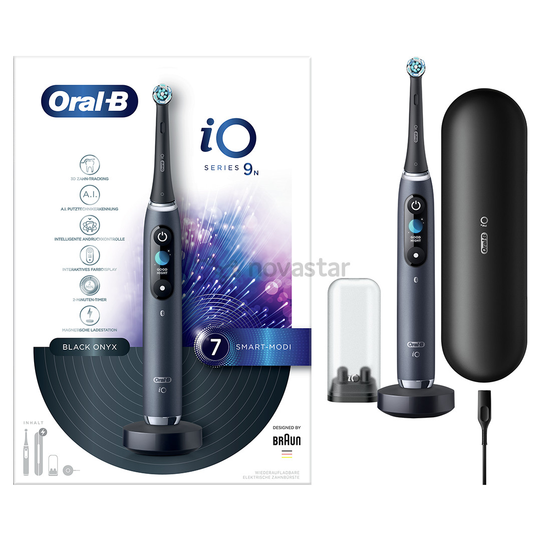 Braun Oral-B iO 9 Black Onyx - Elektrinis dantų šepetėlis