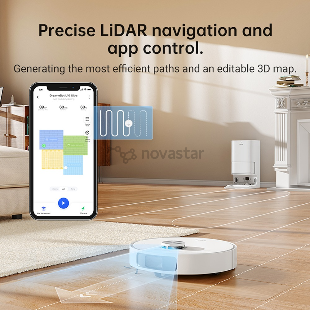 Dreame L10 Ultra, baltas - Dulkių siurblys robotas