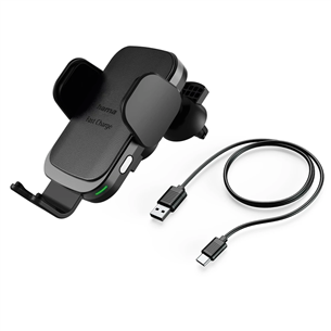 Hama FC10 Motion, 10 W, Wireless, Qi Charging, black - Wireless car charger
