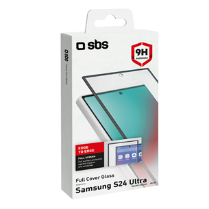 SBS 4D Full Cover Glass Screen Protector, Galaxy S24 Ultra - Ekrano apsauga