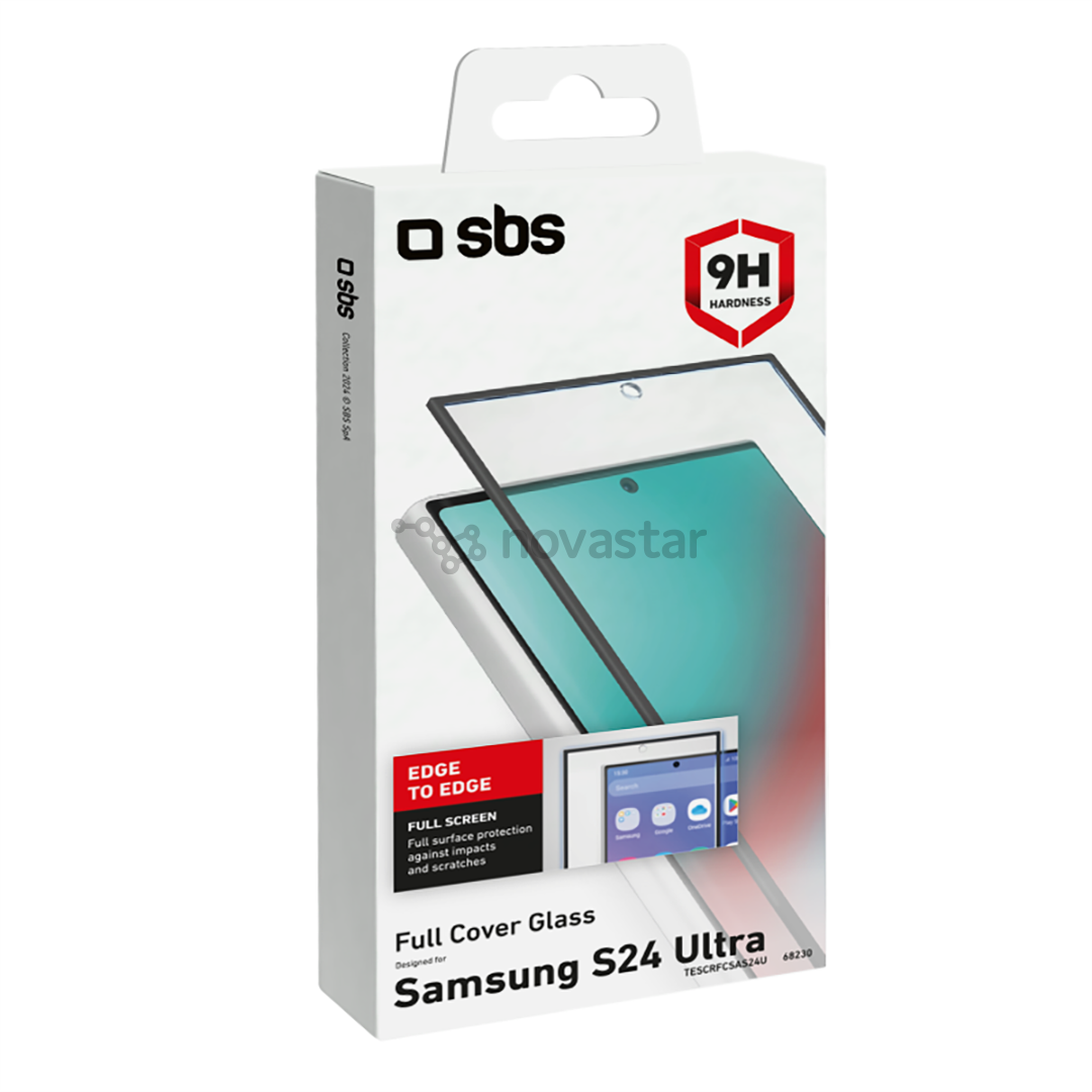 SBS 4D Full Cover Glass Screen Protector, Galaxy S24 Ultra - Screen protector