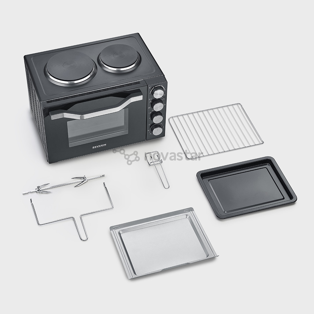 Severin, 30 L, 2500 W, juoda - Mini orkaitė