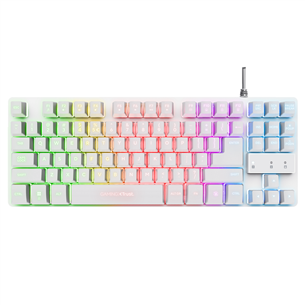 Trust GXT 833 Thado TKL, US, white - Keyboard