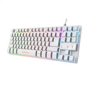 Trust GXT 833 Thado TKL, US, white - Keyboard