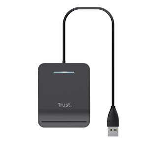 Trust Primo, USB-A, black - Smart Card Reader