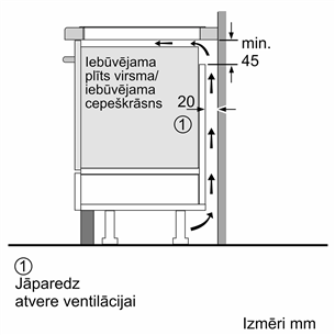 Bosch, ширина 57,2 см, без рамы, черный - Интегрируемая индукционная варочная панель