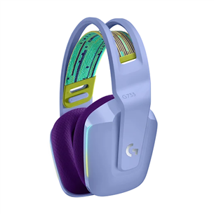 Logitech G733 LIGHTSPEED Wireless RGB, lilac - Belaidės ausinės