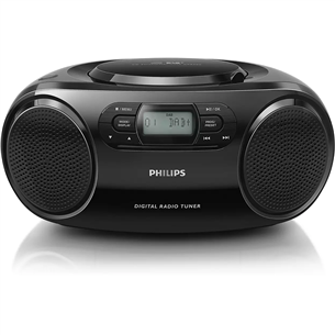 Philips AZB500, FM, DAB, CD, juoda - Magnetola