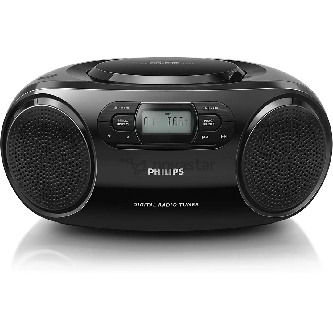 Philips AZB500, FM, DAB, CD, черный - Магнитола