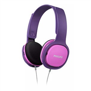 Vaikiškos ausinės Philips SHK2000BK, rožinės/violetinės
