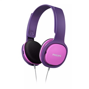 Philips SHK2000BK, rožinės/violetinės - Vaikiškos ausinės