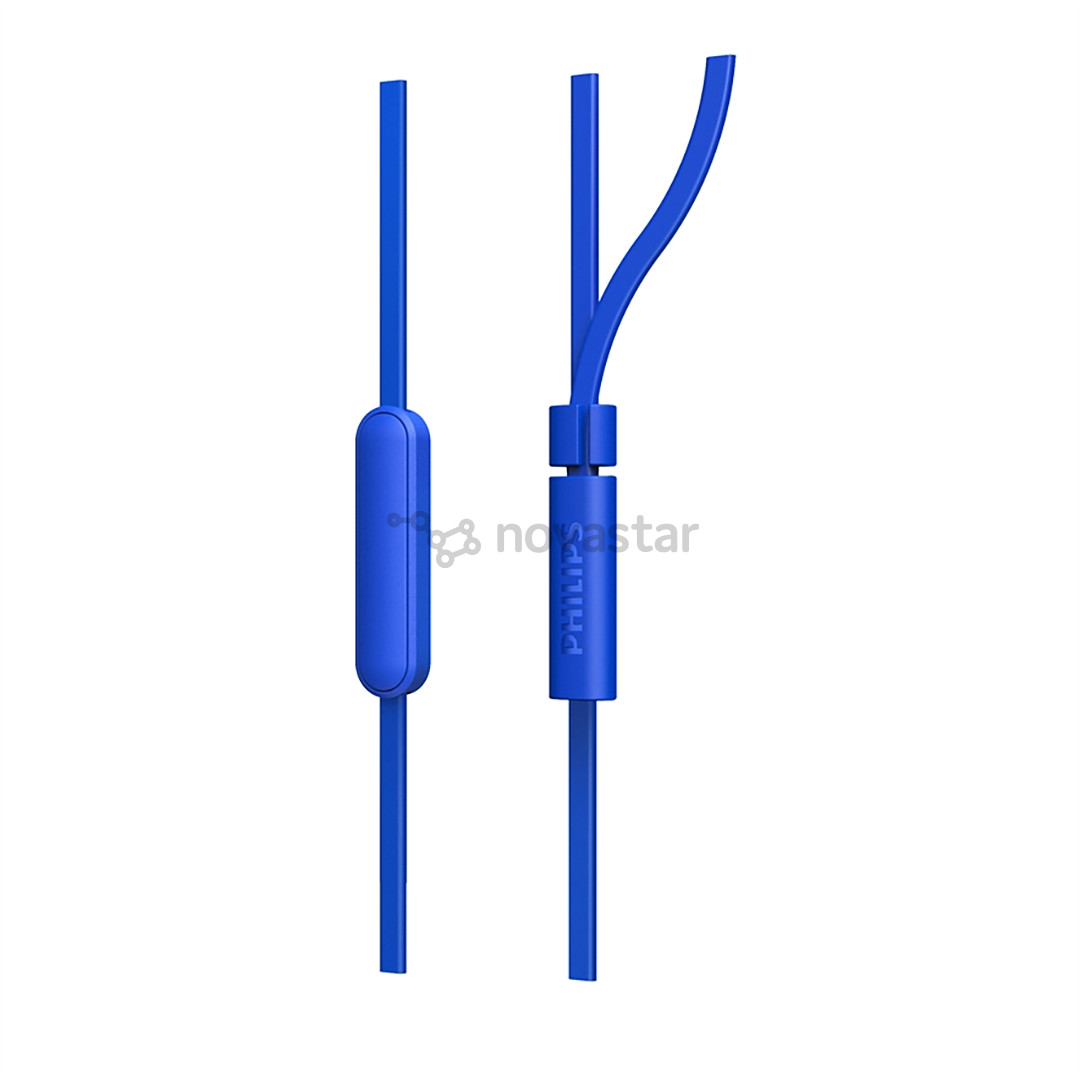 Philips TAE1105BL, 3,5 мм, синий - Проводные внутриканальные наушники