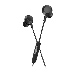 Philips TAE5008BK, USB-C, microphone, black - Wired in-ear earbuds