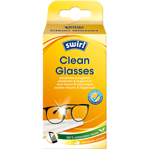 Swirl Clean Glasses, 50 vnt. - Akinių valymo servetėlės CLEANGLASSES50